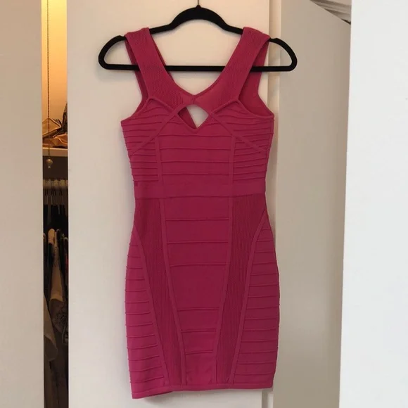 Dresses | Herve Leger Inspired Bodycon Birthday Pink Dress | Poshmark